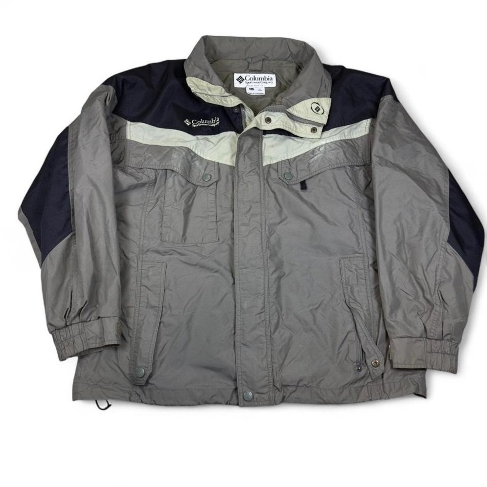 Columbia Jacket Mens Large Gray Outdoor Winter Shell Coat
